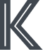 A stylized, bold letter "K" in dark gray, featuring a modern geometric design with parallel lines and sharp angles on a light background—perfect for representing a Brisbane Retirement Community.