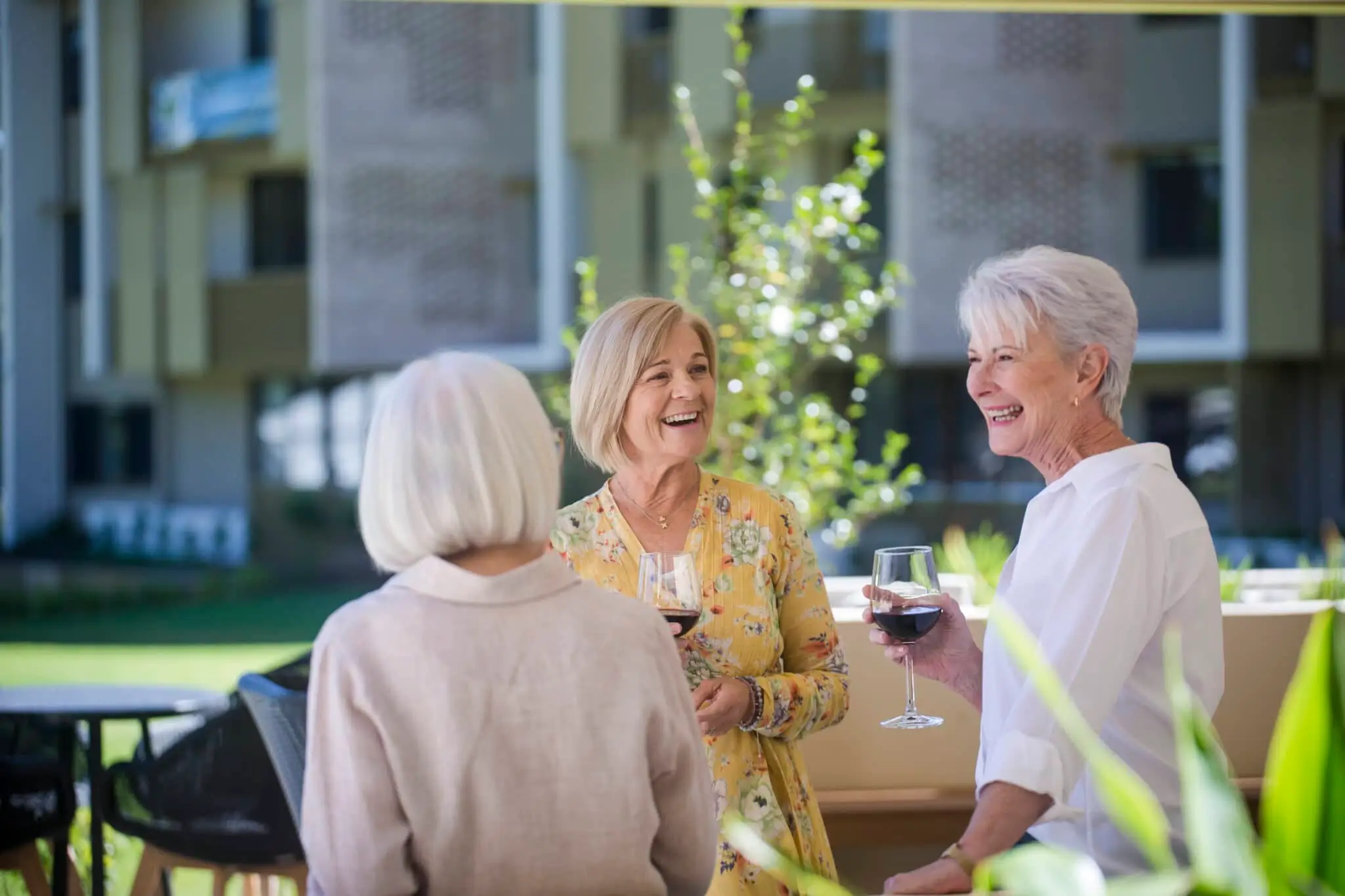 Residents socialising at the Kingsford Terrace Corinda Open Day